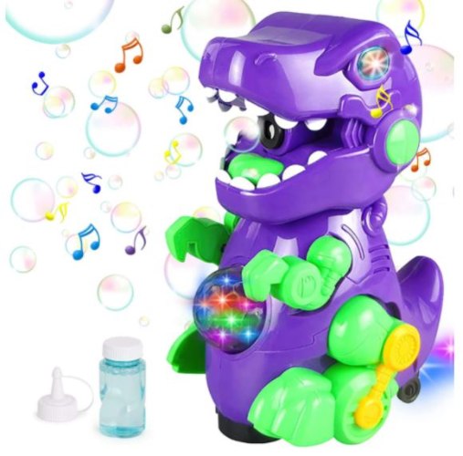 דינוזאור לד מפריח בועות סבון