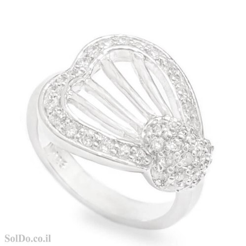 טבעת מכסף משובצת אבני זרקון RG6352 | תכשיטי כסף | טבעות כסף