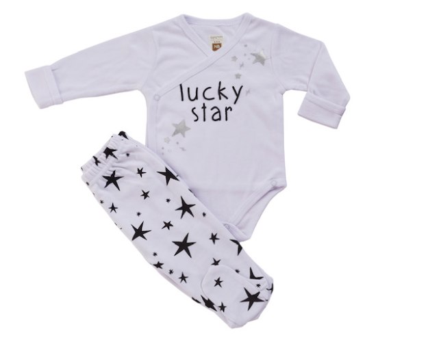 חליפת חזייה כוכב מזל לבן