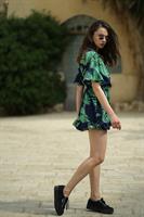 אוברול מעטפת הדפס עלים