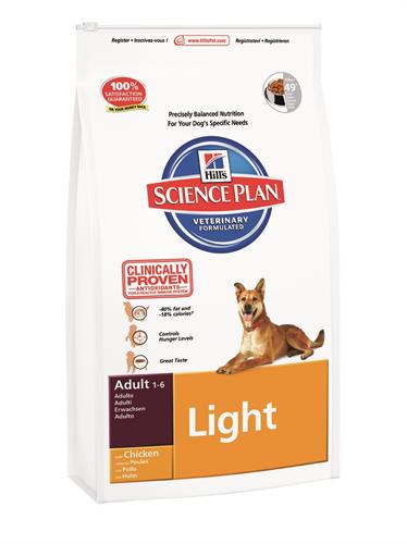 הילס Science Plan לייט לכלבים בוגרים (עוף), 12 ק"ג