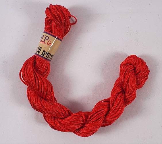 חוט מצנחים דק - אדום 30 מ'
