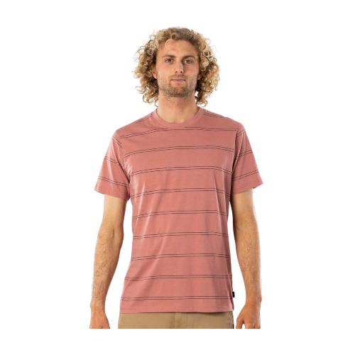 Rip Curl PLAIN STRIPE TEE WINE