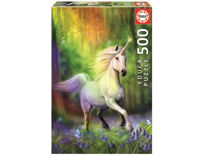 פאזל 500 חל' סוס חד קרן ביער קסום