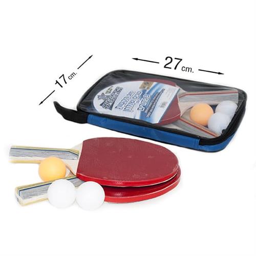 זוג רקטות טניס שולחן + 3 כדורים