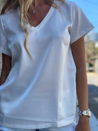 חולצת מוריין לבנה THOMAS