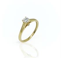 טבעת יהלום - טבעת יהלומים - טבעת יהלום מעוצבת  בזהב 14 קאראט