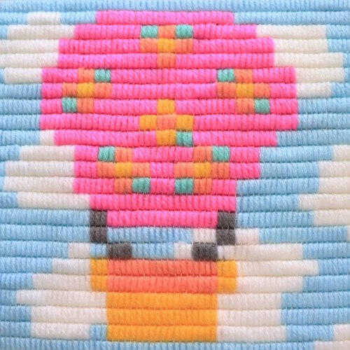 ערכות רקמה תך קצר - כדור פורח