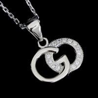 סט כסף עגילים ותליון משובץ זרקונים S1077