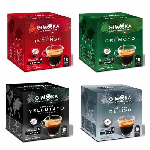 מארז מיקס 512 קפסולות ג'ימוקה (Gimoka) תואם מודו מיו