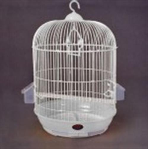 כלוב לתוכי עגול בצבע לבן 33 ס"מ