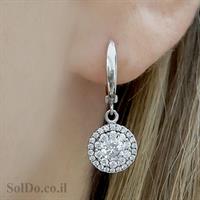 סט עגילים ותליון מכסף משובצים אבני זרקון  S1623