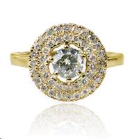 טבעת זהב 14 קרט רויאל פרינסס משובצת יהלומים 1.01 קראט