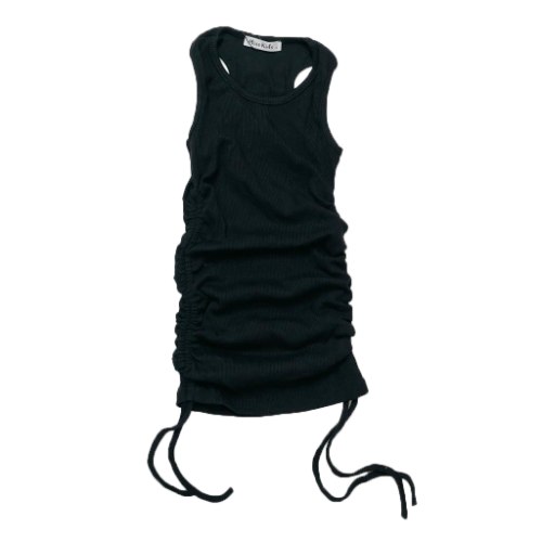 שמלת ריב כיווצים שחור 2-16