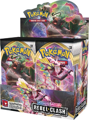 קלפי פוקימון בוסטר - 81681 Pokemon Sword & Shield Rebel Clash Booster Box