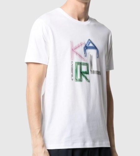 גברים | KARL LAGERFELD T-SHIRT COLOURFUL WHITE