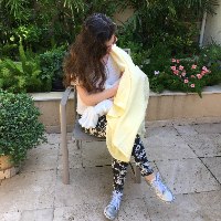 שמיכת טטרה ענקית 120/120, צהובה