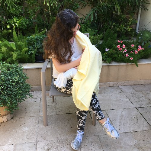 שמיכת טטרה ענקית 120/120, צהובה