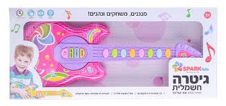 גיטרה חשמלית חווית נגינה אור קולית - ורוד