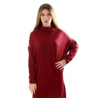 טוניקה צווארון נשפך כפתור בגב נשים