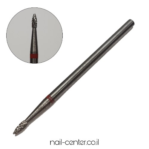 ראש שיוף למניקור - טיפה אדום מחוספס