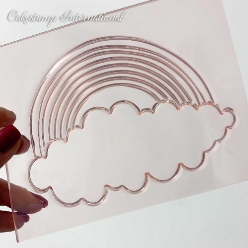 תבנית קשת בענן גדולה 12 סמ | ליצירה בשוקולד | תבנית קשת בענן לעוגות חורף עוגה מהאגדות חדש אתי דבש