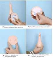 מנורת לילה - אורות טווס צבעוניים