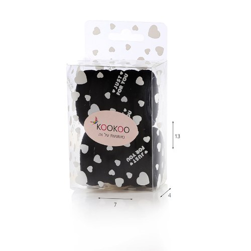 סט 10 גומיות לשיער צבע שחור