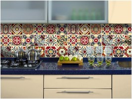 מדבקות לאריחים 15*15 ס''מ ביזנטי דגם 1273