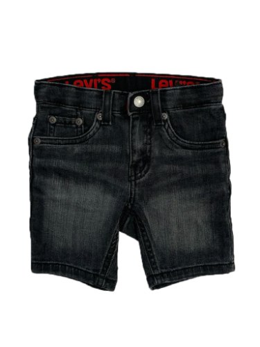 שורט ג'ינס בנים LEVIS SLIM אפור כהה 2-16