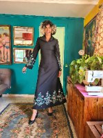 שמלת מקסי מלכותית מידה M