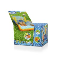 מתקן קפיצה מתנפח טרמפולינה מתנפחת + בריכת מיים בסטוואיי BESTWAY 53381 - קפיץ קפוץ