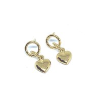 עגילי לילי לב זהב