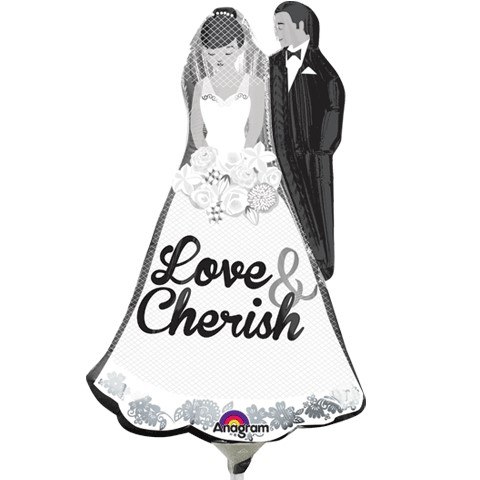 בלון חתן כלה "love cherish"