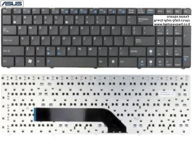החלפת מקלדת למחשב נייד אסוס Asus F90 K50 K51 K61 K62 K70 K72 F52Q F52 P50 P50IJ  Keyboard V111462CS2 , 04GNX31KUS01-1