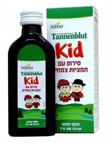 טננבלוט סירופ תמציות צמחים לילדים מגיל 4  Tannenblut