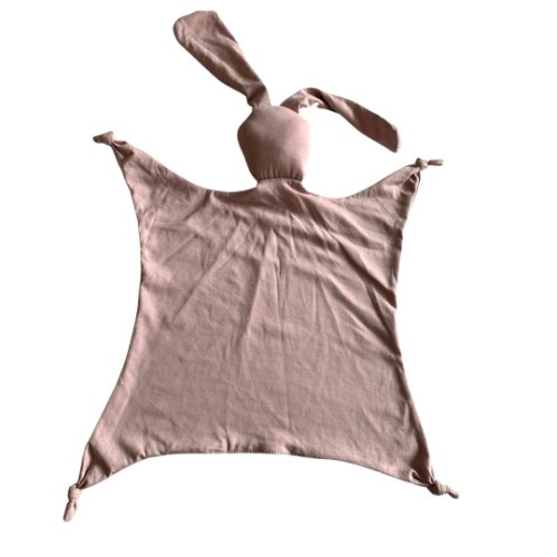 שמיכי ארנבוני- עם הדפס שם התינוק- דגם ורוד עתיק