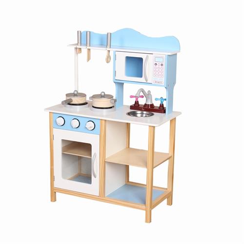 מטבח עץ לילדים דגם PLK504 BUYER  בצבע כחול