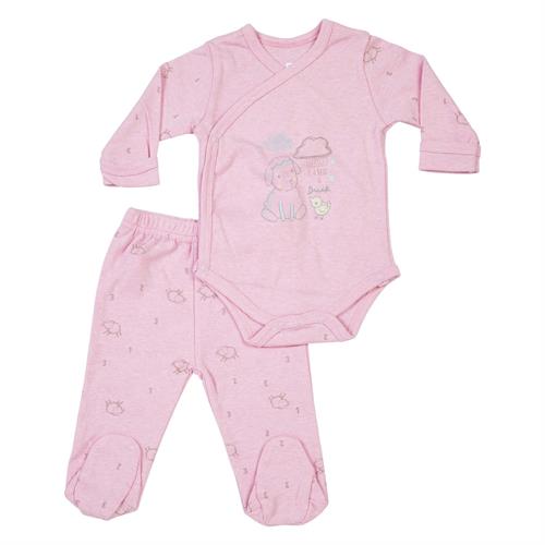 חליפת חזייה כבש - ורוד בייבי