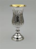 גביע קידוש כסף טהור דגם עיטורים