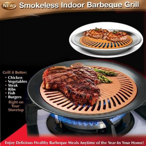 כיריים גריל NONSTICK ללא עשן לגז ולתנור