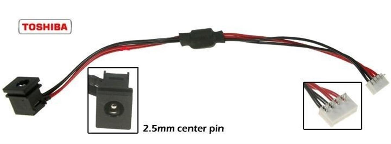 PJ098 - 2.5MM - Toshiba Satellite A130 A135 שקע טעינה למחשב נייד טושיבה