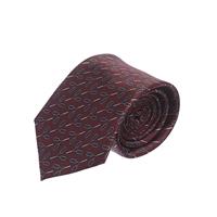 עניבה מספריים בורדו/חום