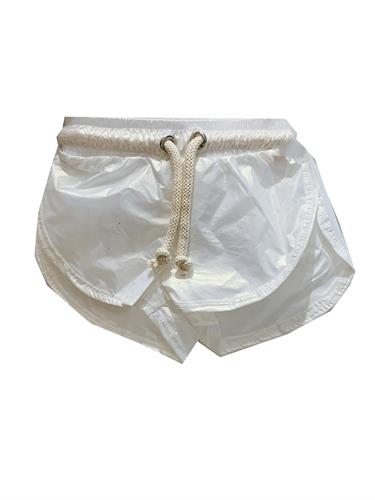 שורט ניילון שמנת