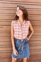 חצאית ג'ינס כפתורים