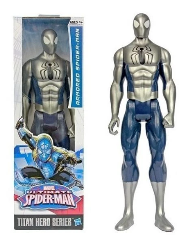 MARVEL|גיבורי על- ספיידרמן טיטאן שיריון פלדה SPIDER-MAN