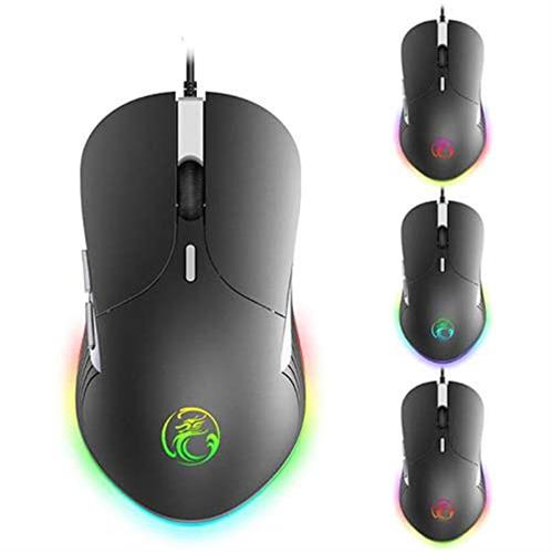 iMICE X6-6400DPI USB Wired Gaming Mouse Black