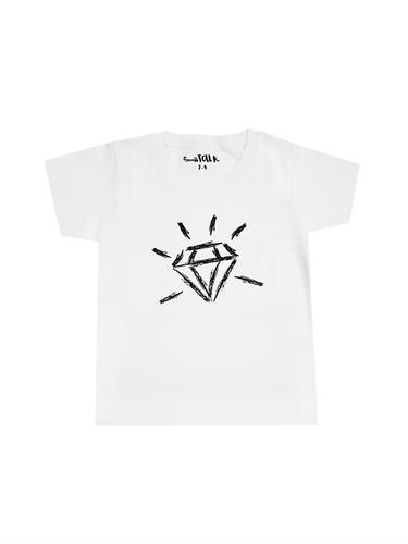 טי יהלום לבן