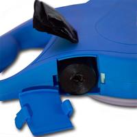 רצועה לכלב מובנית דיספנסר מים ואחסון שקיות פסולת