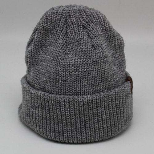 כובע צמר מבוגר סרוג אפור